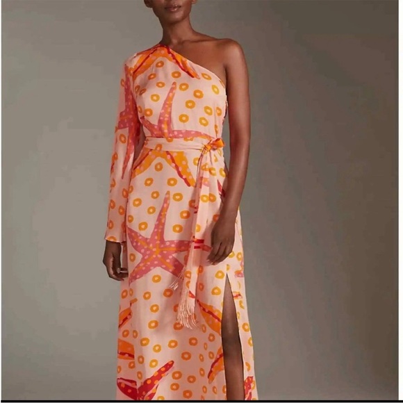 Farm Rio x Anthropologie One-Shoulder Starfish Maxi Dress - Picture 5 of 9